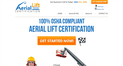 Desktop Screenshot of aerialliftcertification.com
